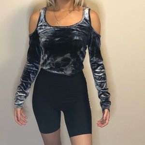 VELVET CROPPED LONGSLEEVE